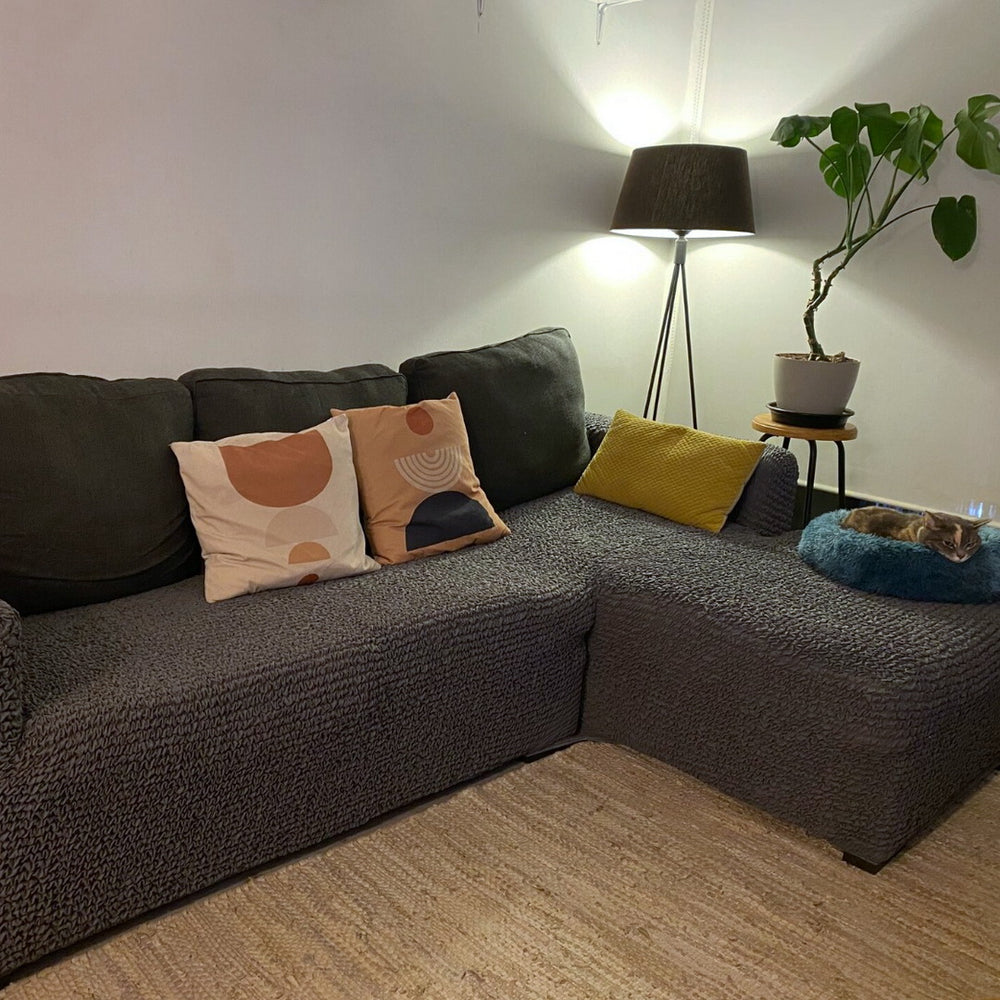 Microfibra - Funda Sofa L Derecho Charcoal