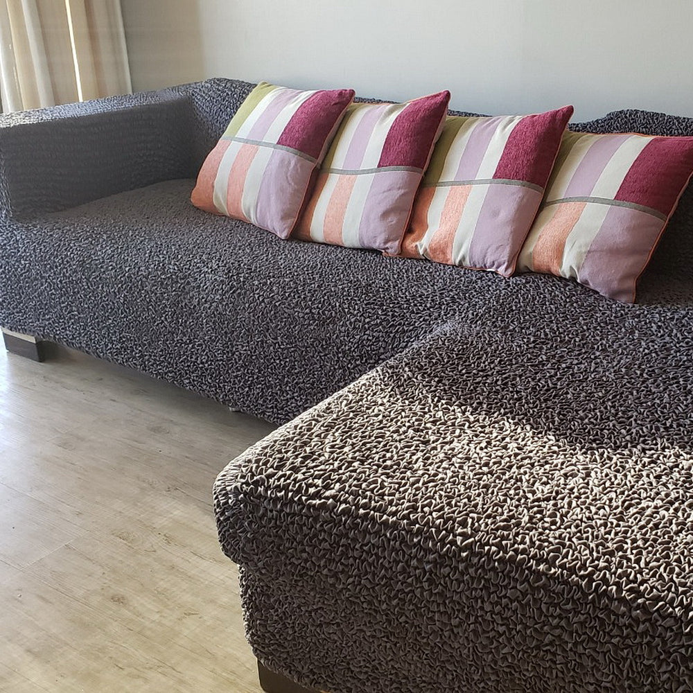 Microfibra - Funda Sofa L Derecho Charcoal