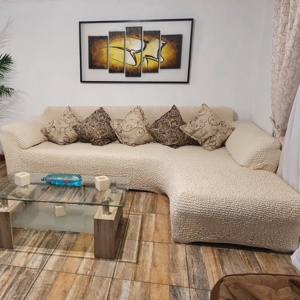 Microfibra - Funda Sofa L Derecho Vanilla