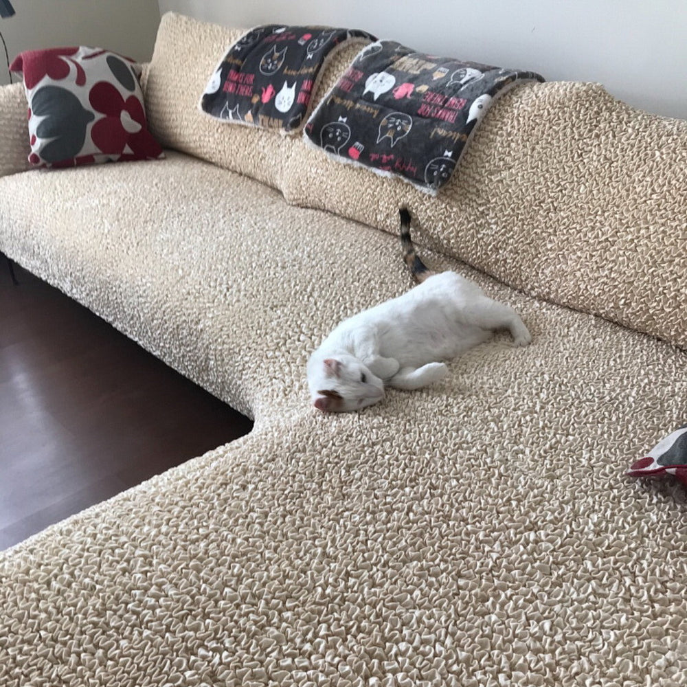 Microfibra - Funda Sofa L Derecho Vanilla