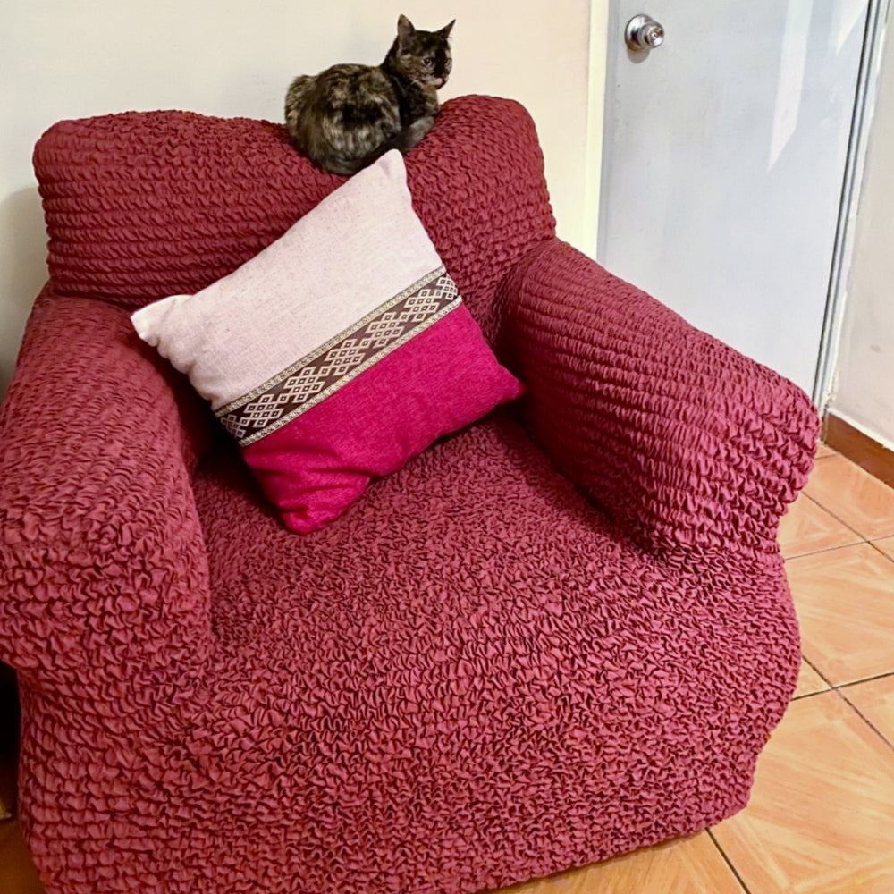 Microfibra - Funda Sillon Bordeaux