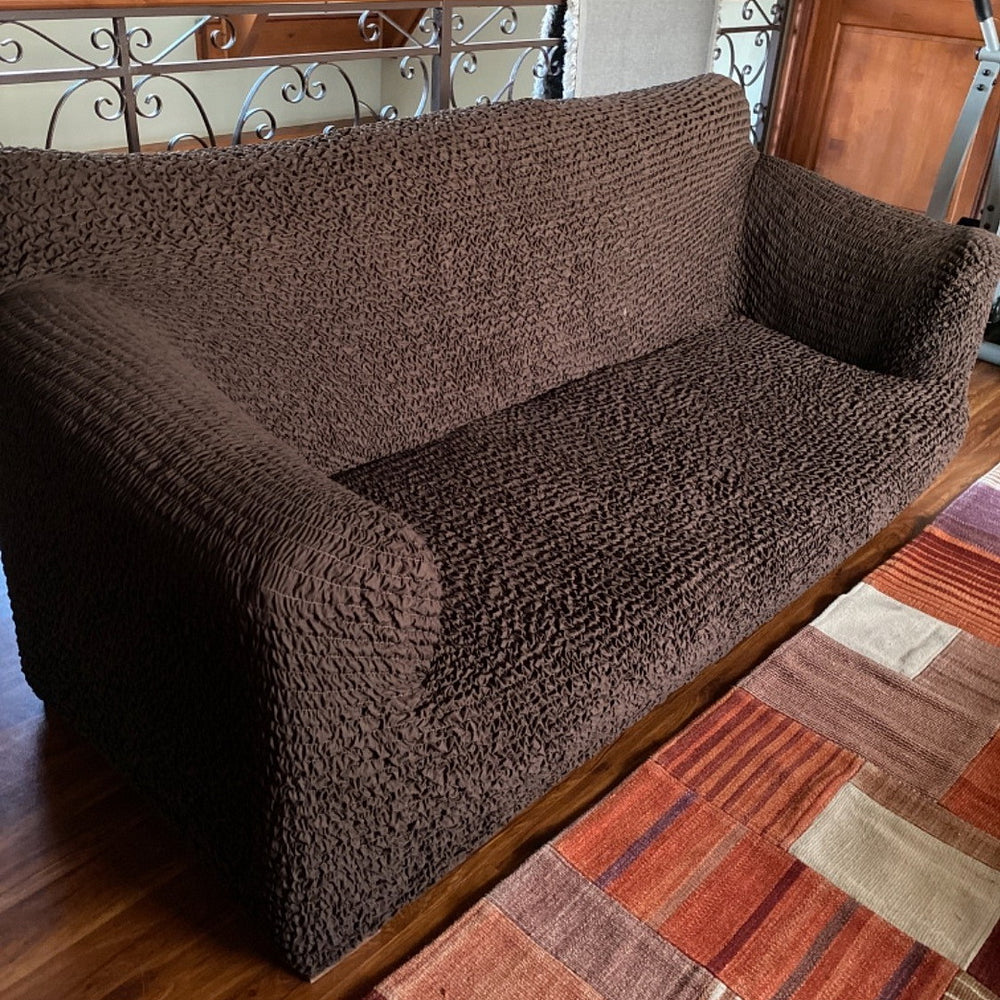 Microfibra - Funda Sofa 2 cuerpos Dark Chocolate
