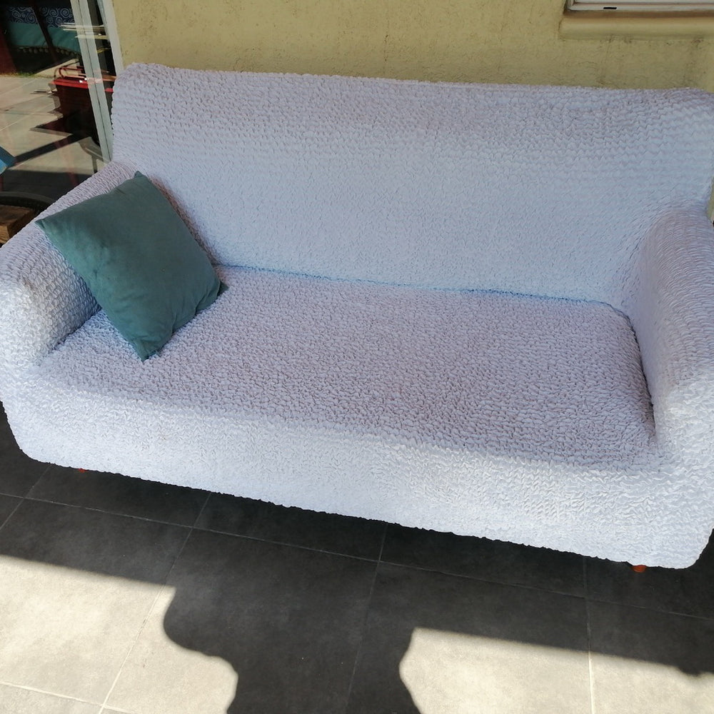Microfibra - Funda Sofa 2 cuerpos White