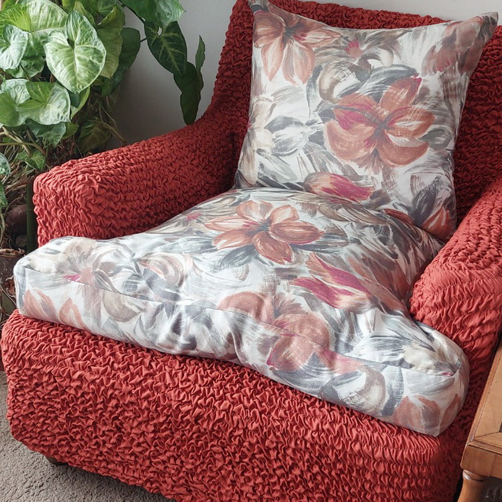 Microfibra - Funda Sillon Terracota