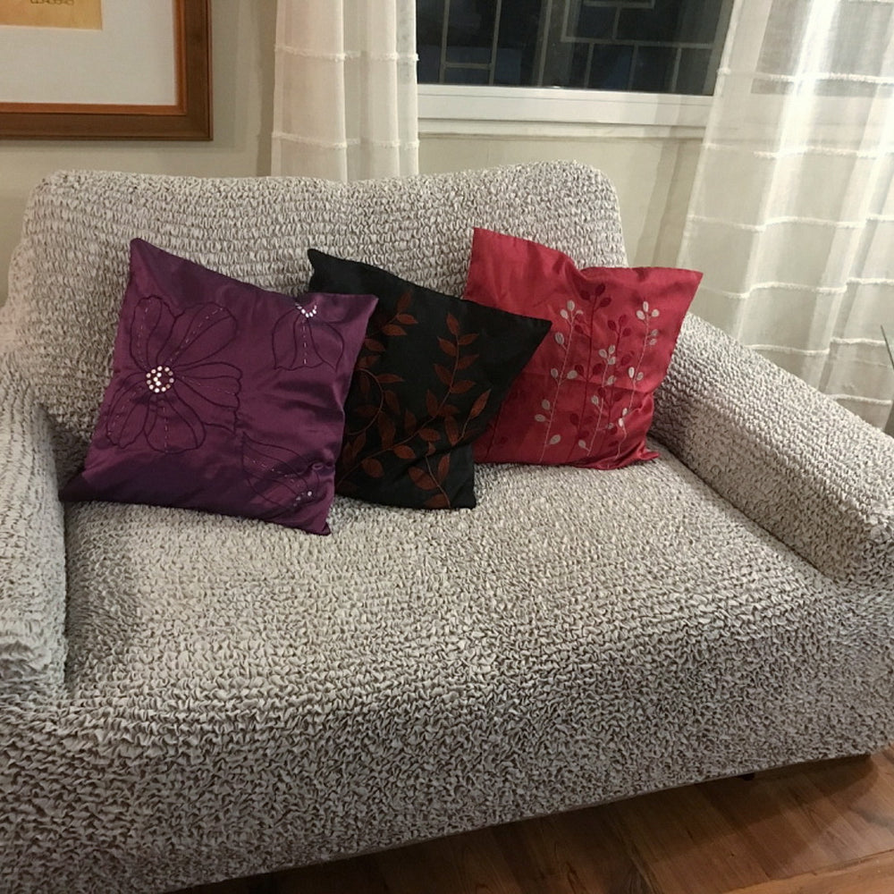 Microfibra - Funda Sofa 2 cuerpos Pearl