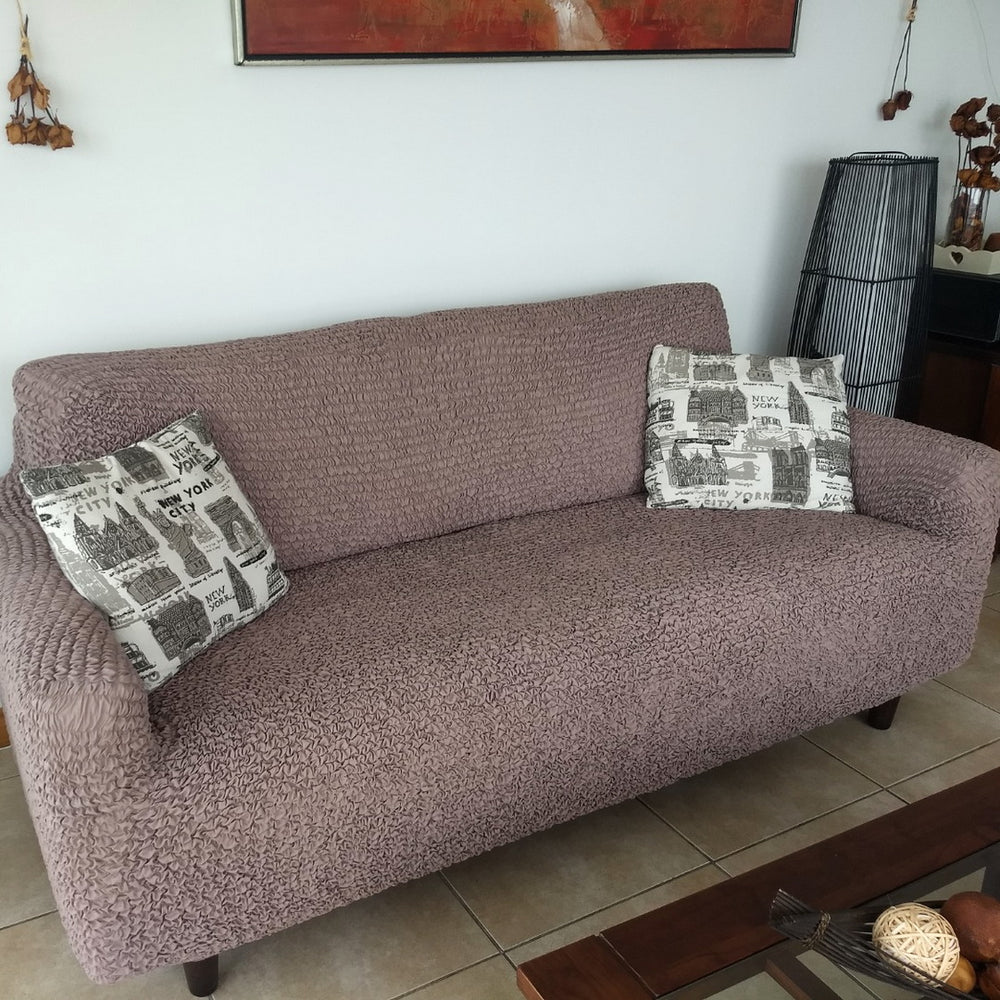 Microfibra - Funda Sofa 3 cuerpos Capuccino