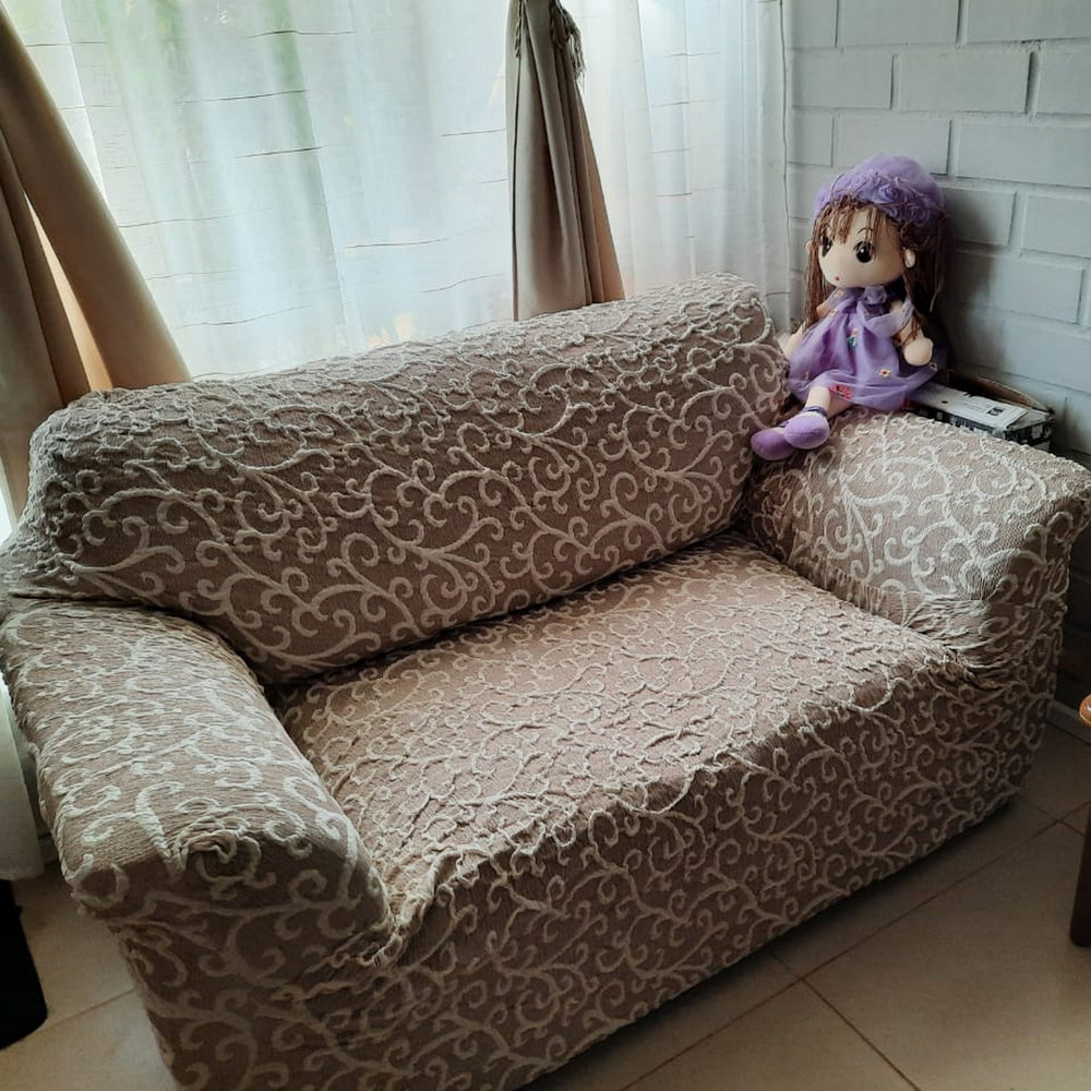 Jacquard 3D - Funda Sofa 2 cuerpos Arabesco