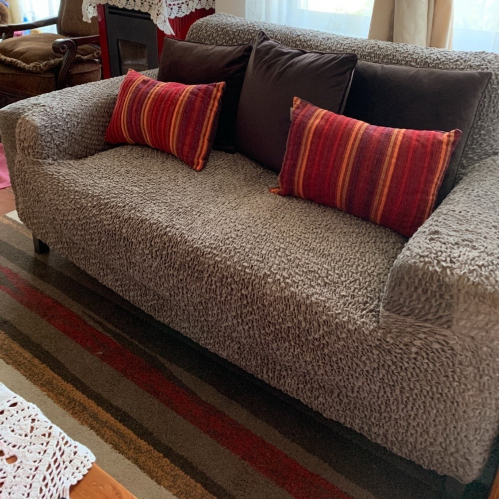 Velvet - Funda Sofa 2 cuerpos Brown