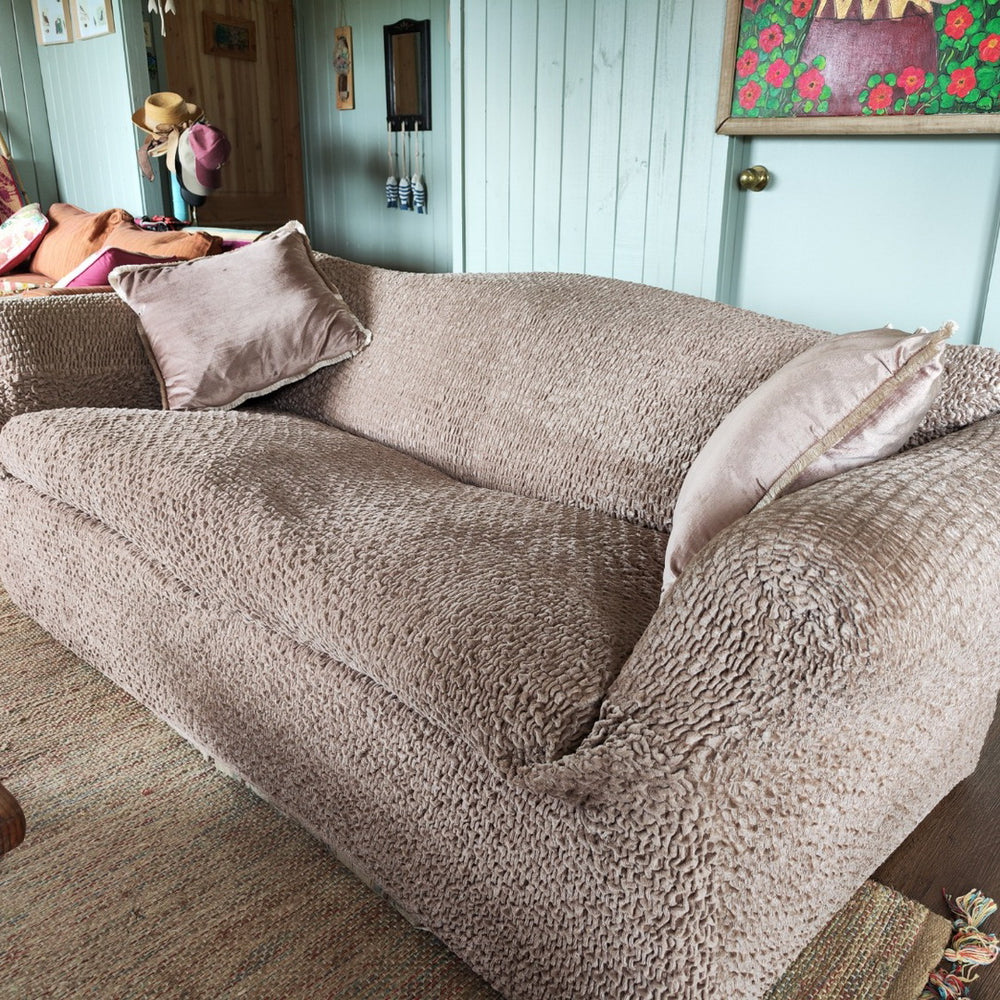 Velvet - Funda Sofa 3 cuerpos Capuccino
