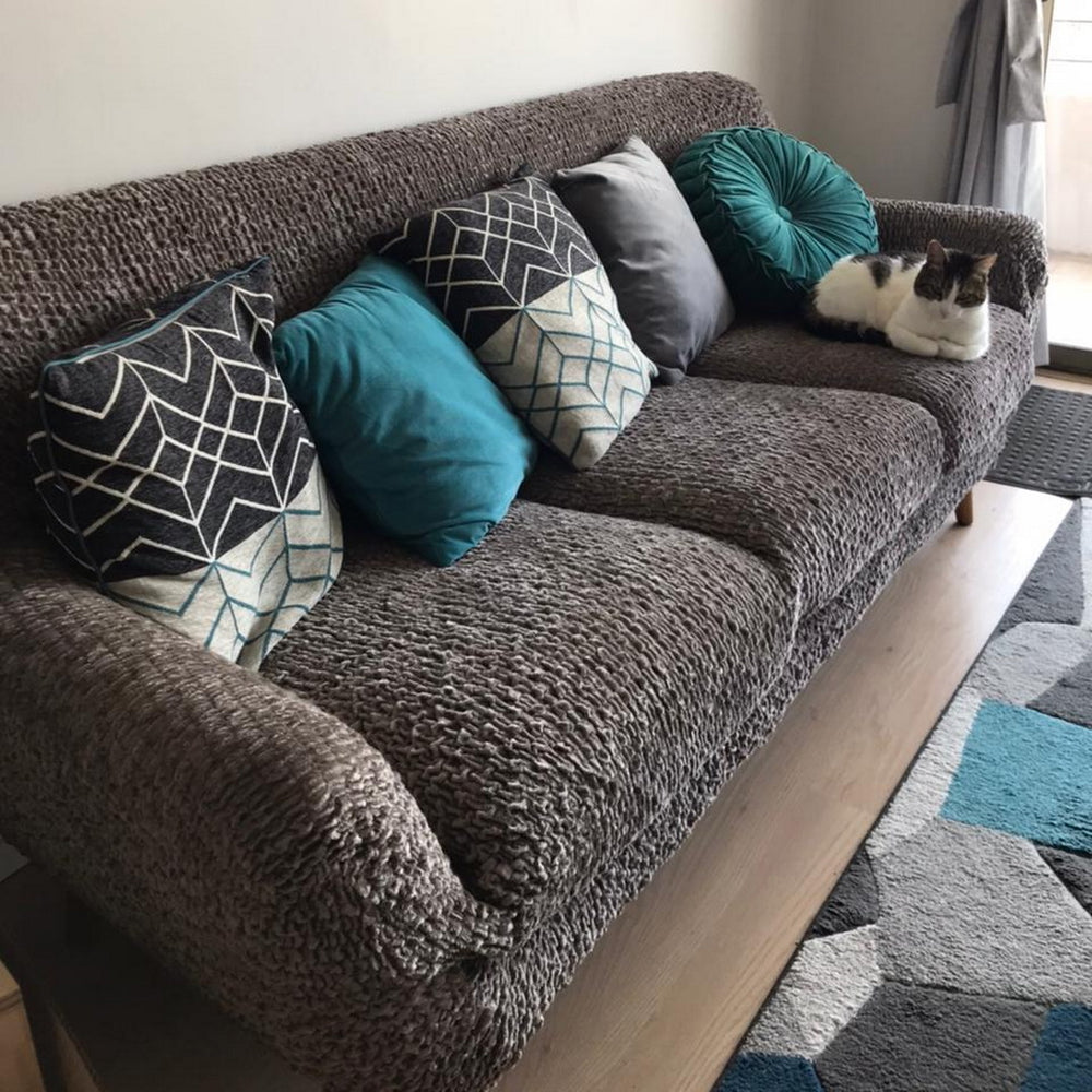Velvet - Funda Sofa 3 cuerpos Brown