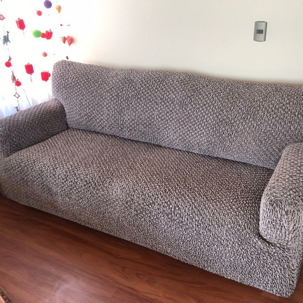 Velvet - Funda Sofa 3 cuerpos Brown