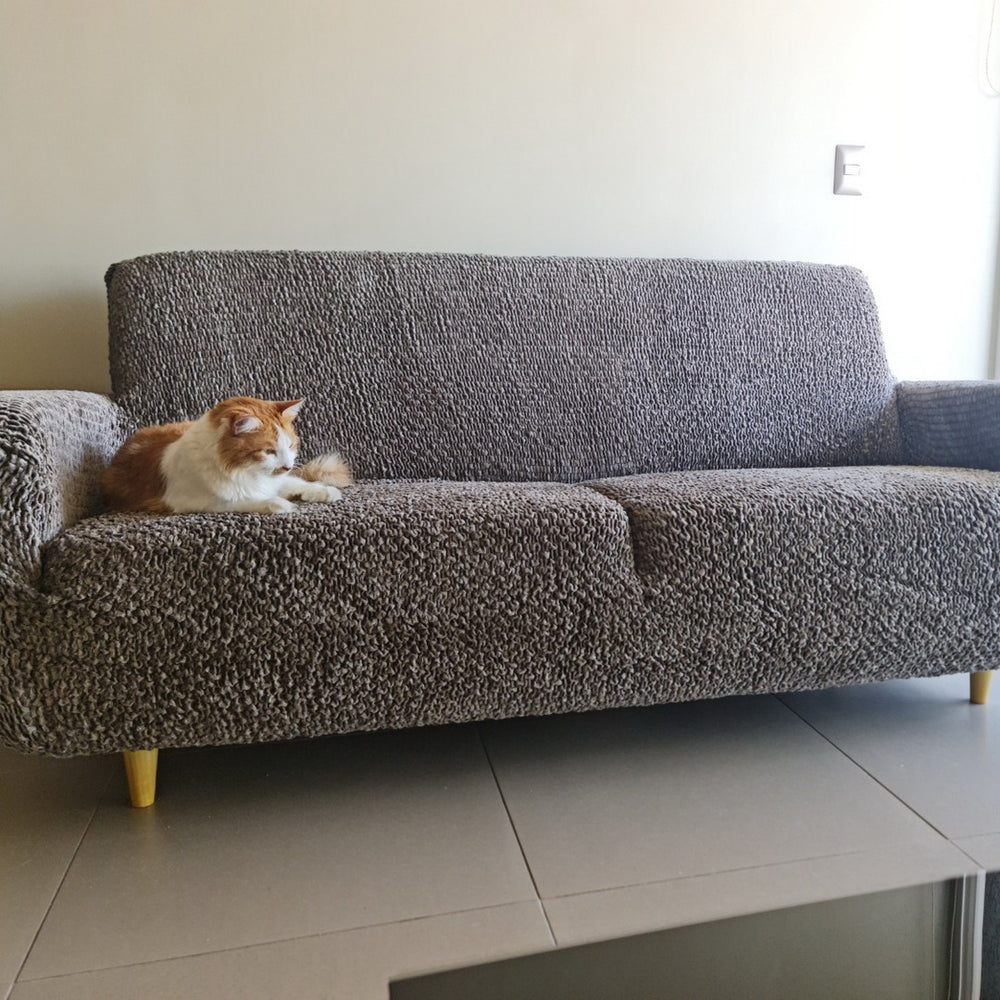 Velvet - Funda Sofa 3 cuerpos Brown