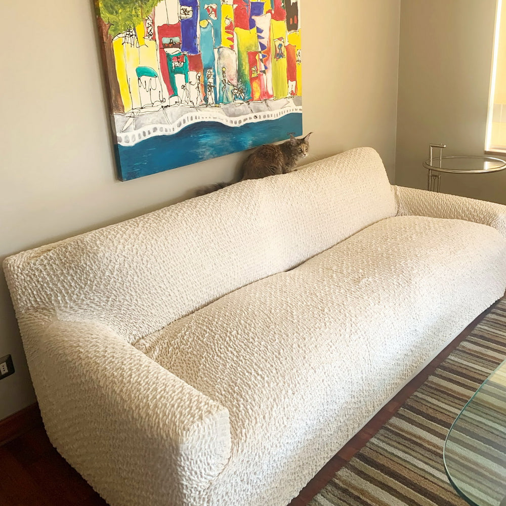 Velvet - Funda Sofa 3 cuerpos Vanilla