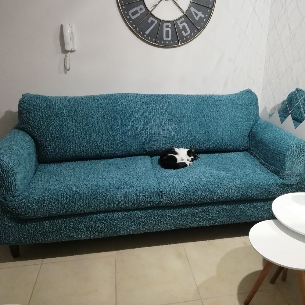 Velvet - Funda Sofa 3 cuerpos Green Emerald