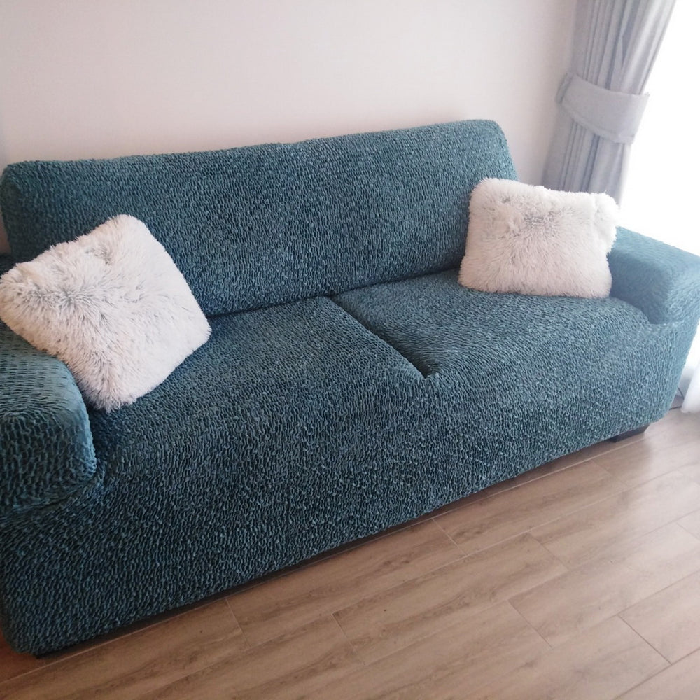 Velvet - Funda Sofa 3 cuerpos Green Emerald