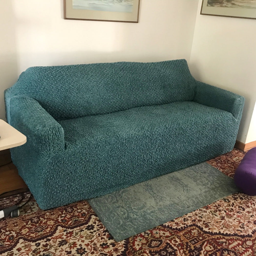Velvet - Funda Sofa 3 cuerpos Green Emerald