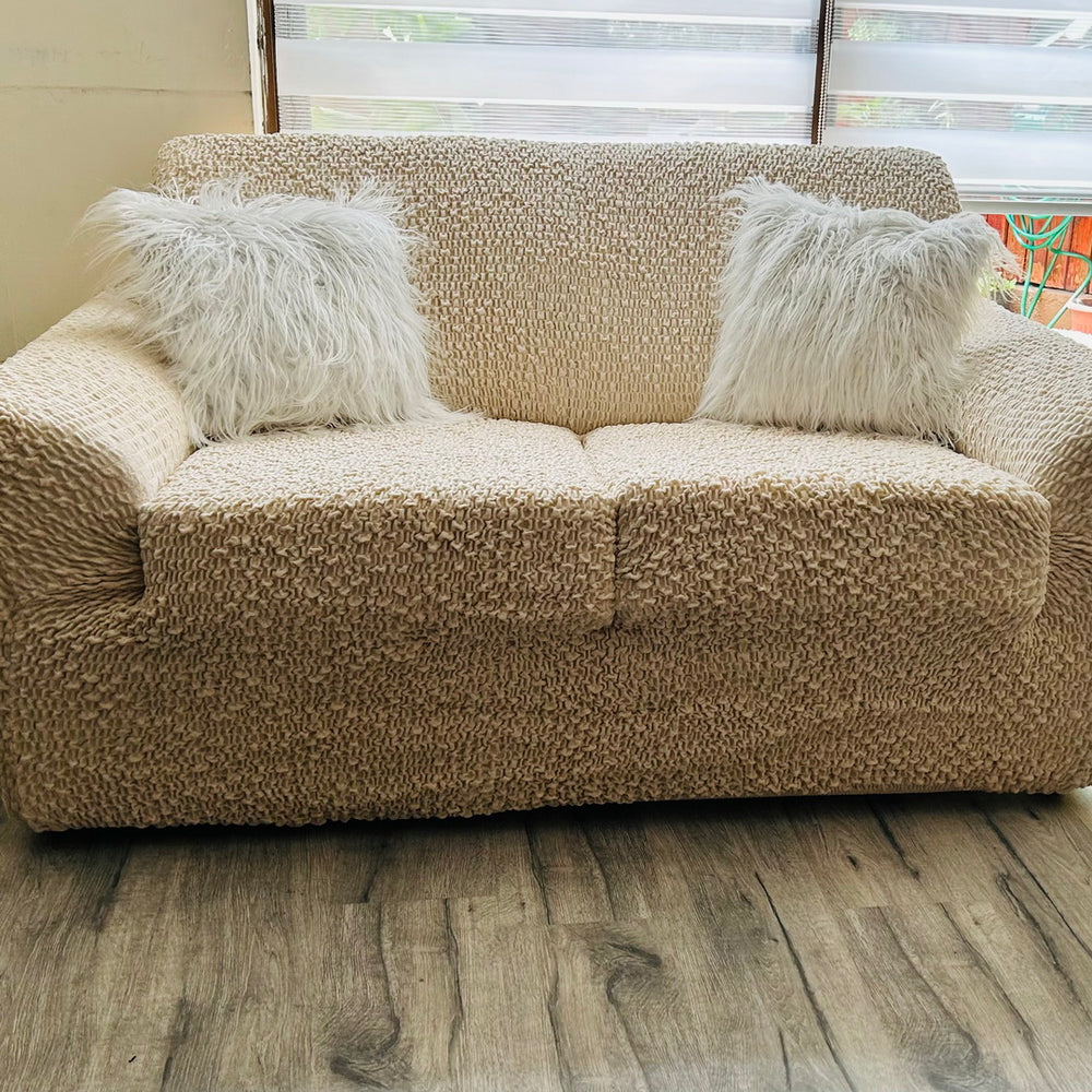 Velvet - Funda Sofa 2 cuerpos Vanilla