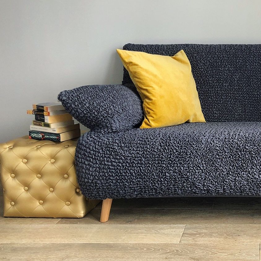 Microfibra - Funda Sofa 4 cuerpos Charcoal