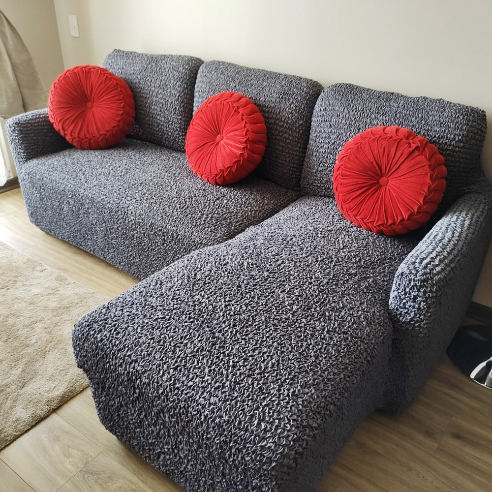 Microfibra - Funda Sofa L Derecho Charcoal