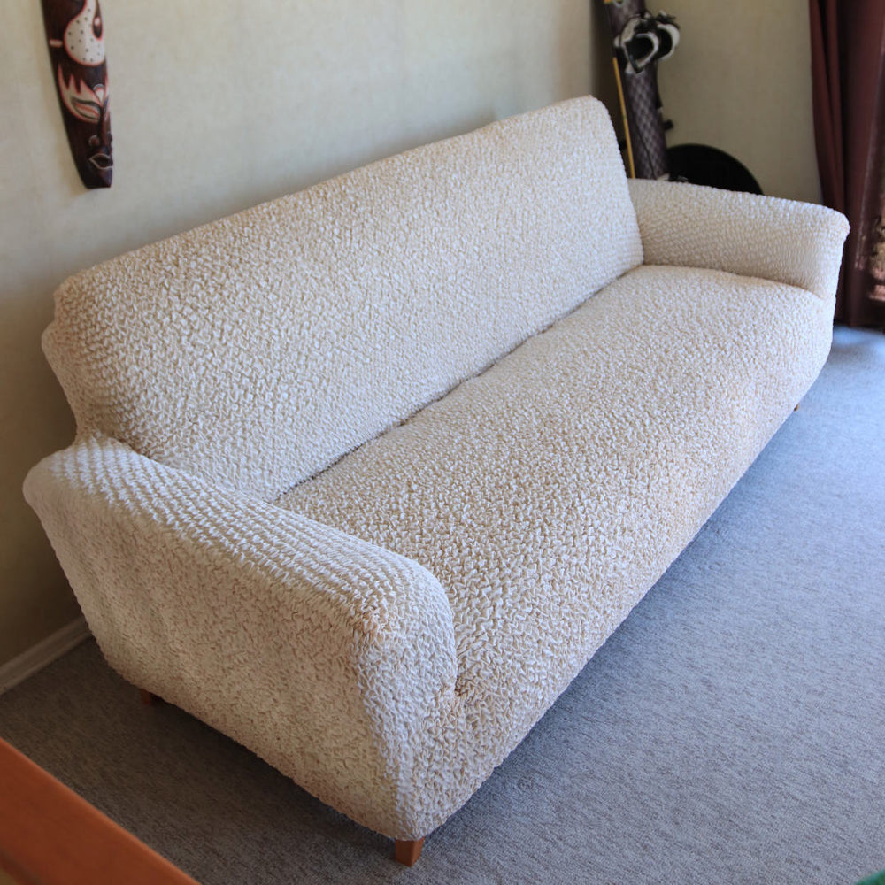 Microfibra - Funda Sofa 3 cuerpos Vanilla