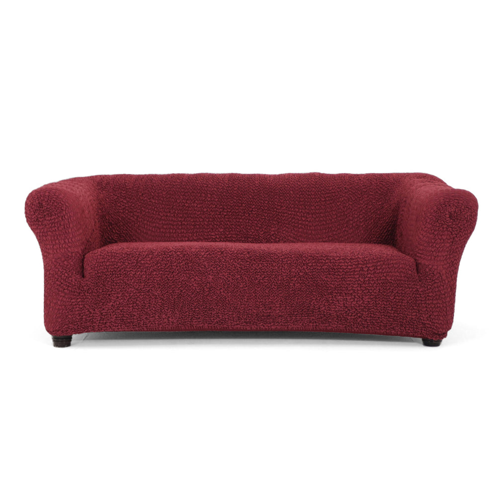 Microfibra - Funda Sofa 3 cuerpos Bordeaux
