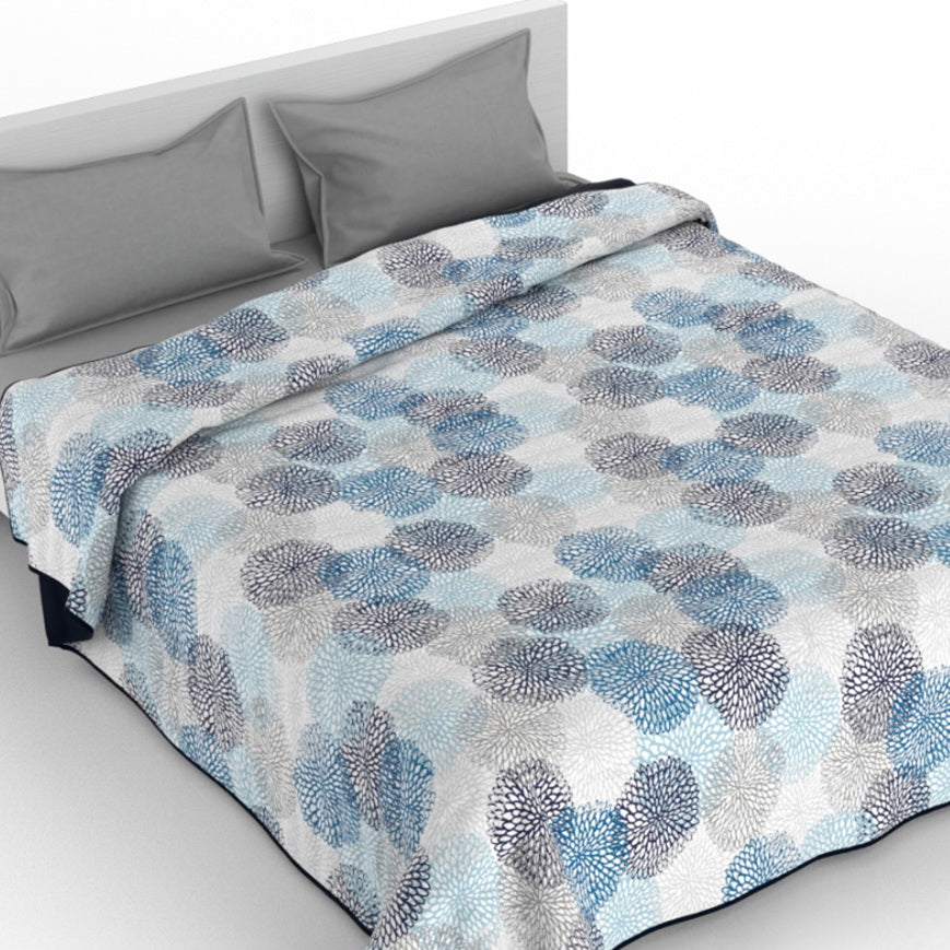 Cubrecama quilt de verano Mondo di fantasia soffioniblu 1 plaza/1,5 plazas