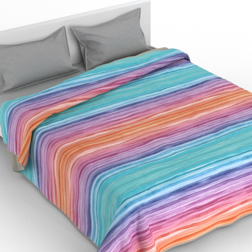 Cubrecama quilt de verano Mondo di fantasia rainbow 2 plazas/King