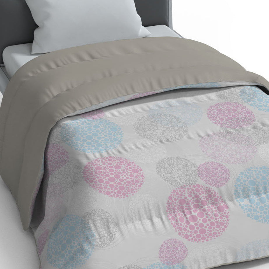 Plumón quilt de invierno Mondo di fantasia molecole 1 plaza/1,5 plazas