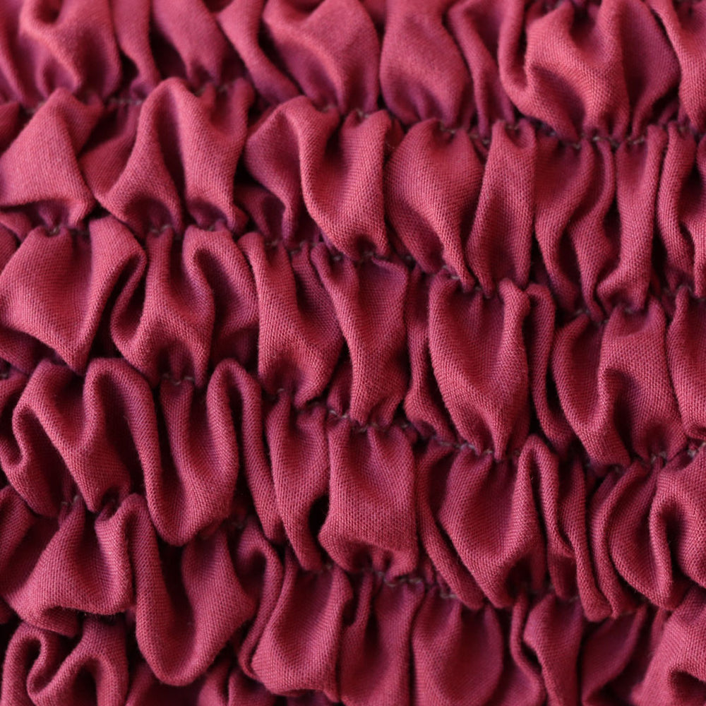 Microfibra - Funda Ottomana Bordeaux