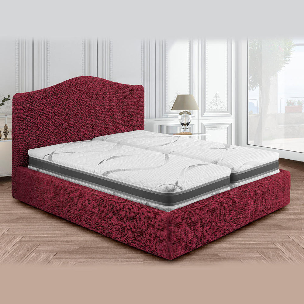 Microfibra - Funda Cama King Bordeaux