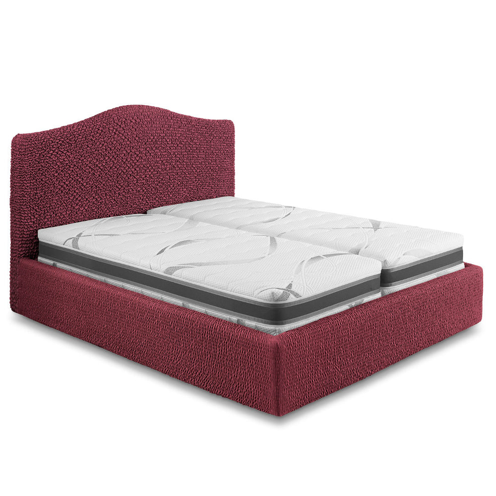 Microfibra - Funda Cama King Bordeaux