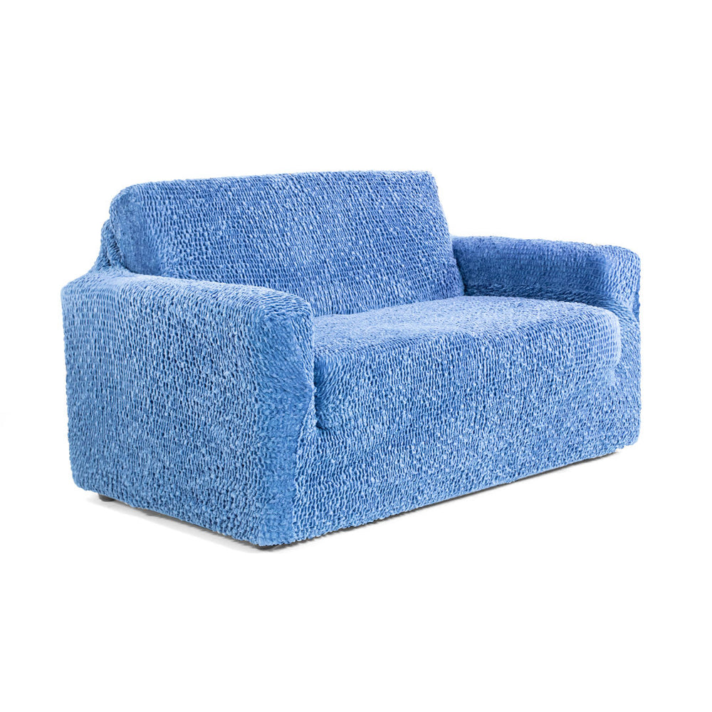 Velvet - Funda Sofa 2 cuerpos Blue