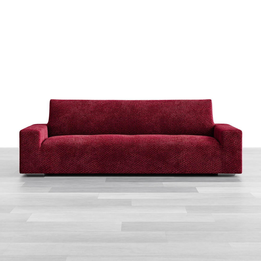 Velvet - Funda Sofa 4 cuerpos Bordeaux