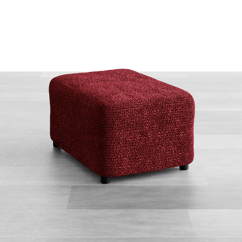 Microfibra - Funda Ottomana Bordeaux