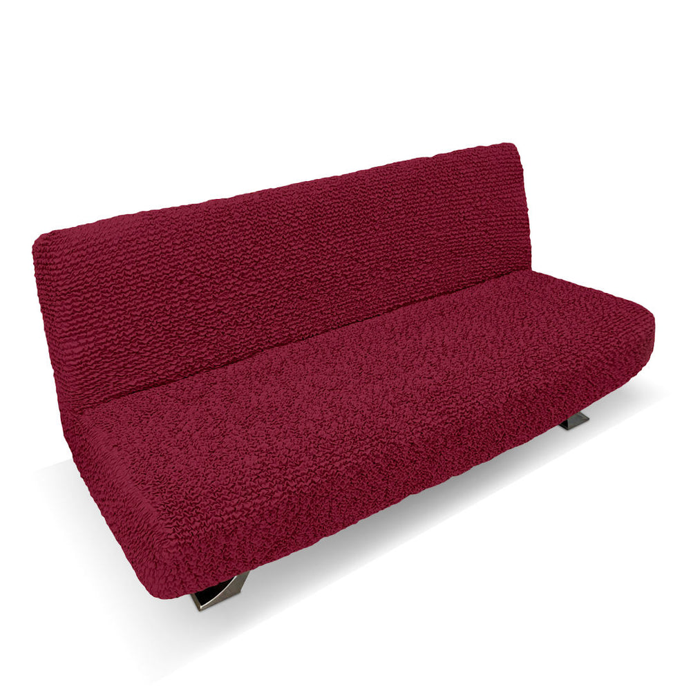 Microfibra - Funda Futon Bordeaux