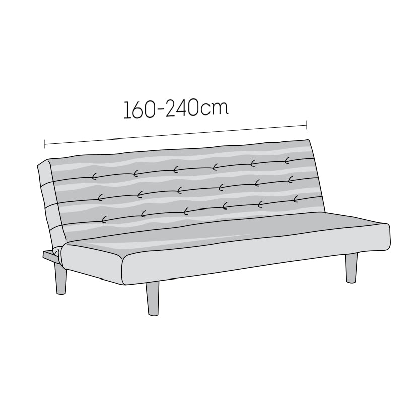 Microfibra - Funda Futon Charcoal
