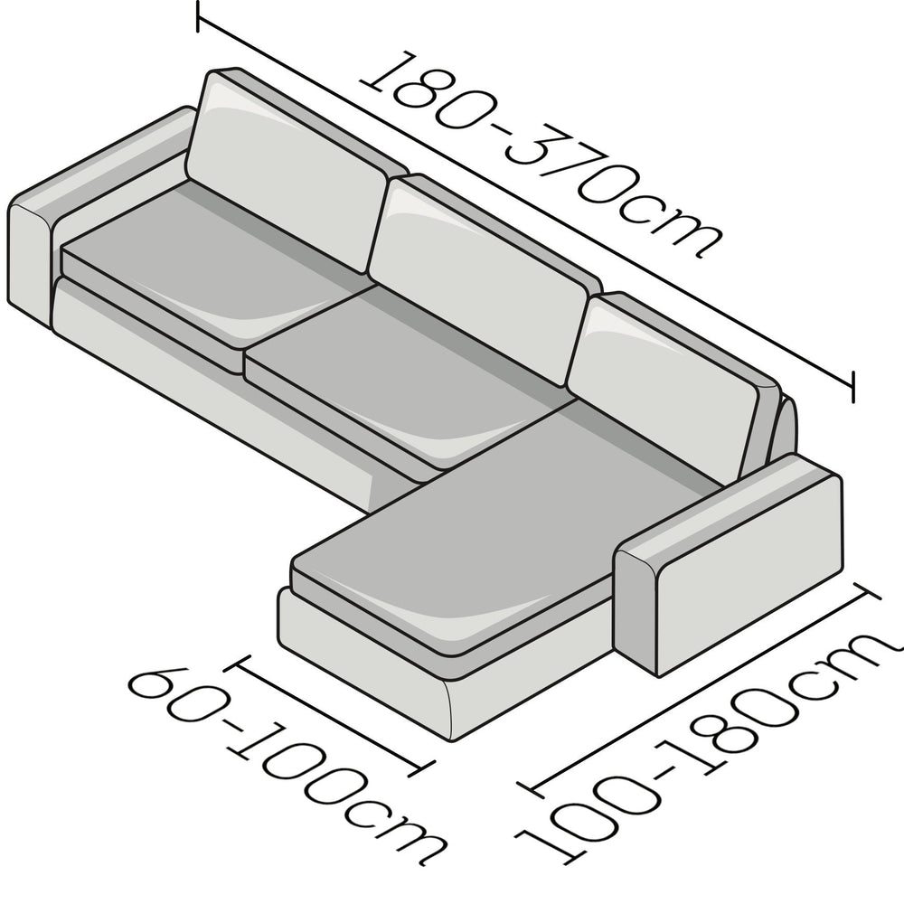 Microfibra - Funda Sofa L Derecho Terracota