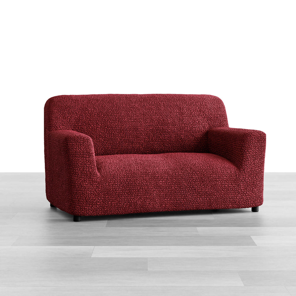 Microfibra - Funda Sofa 2 cuerpos Bordeaux
