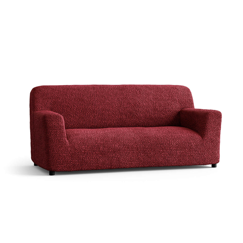 Microfibra - Funda Sofa 3 cuerpos Bordeaux