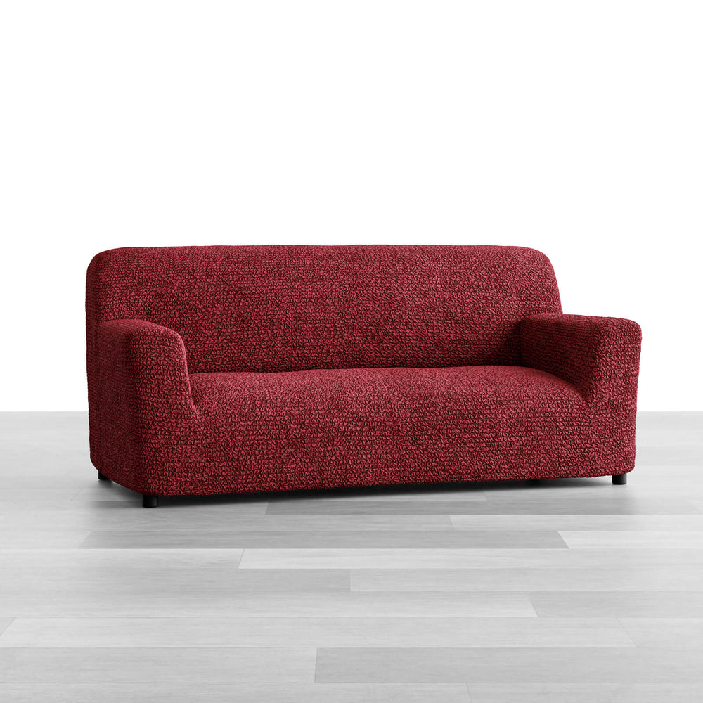 Microfibra - Funda Sofa 3 cuerpos Bordeaux