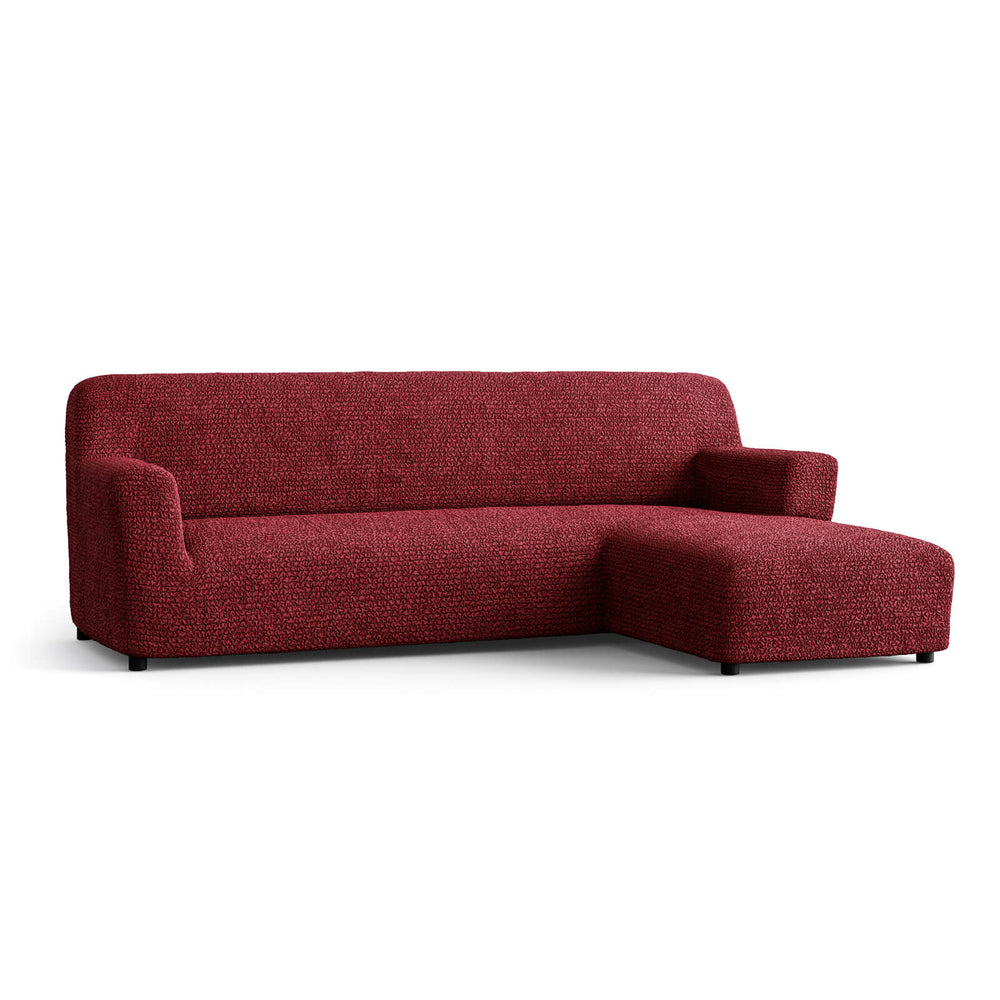 Microfibra - Funda Sofa L Derecho Bordeaux