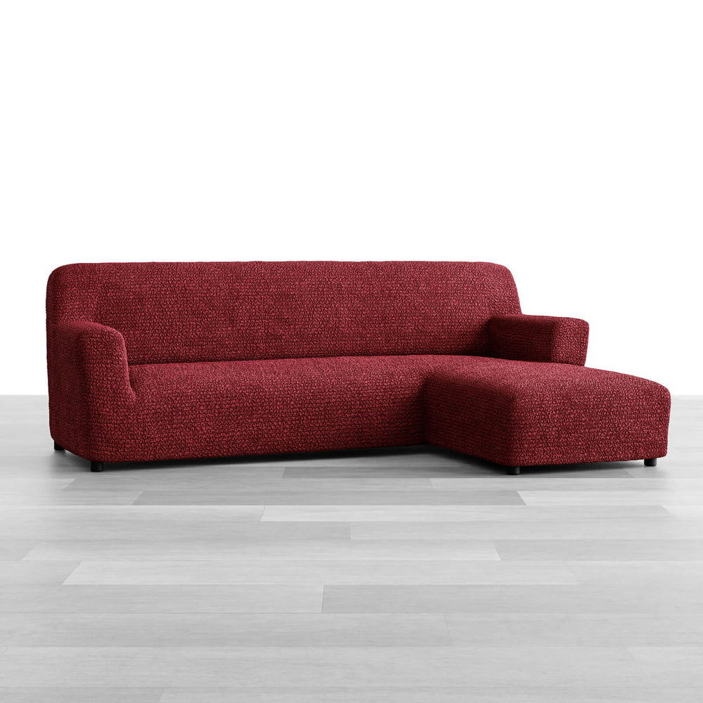 Microfibra - Funda Sofa L Derecho Bordeaux