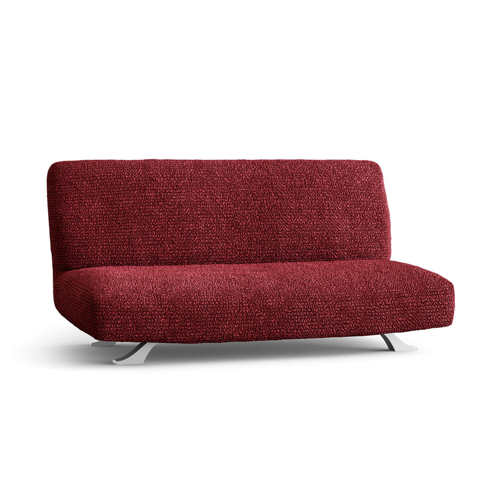 Microfibra - Funda Futon Bordeaux