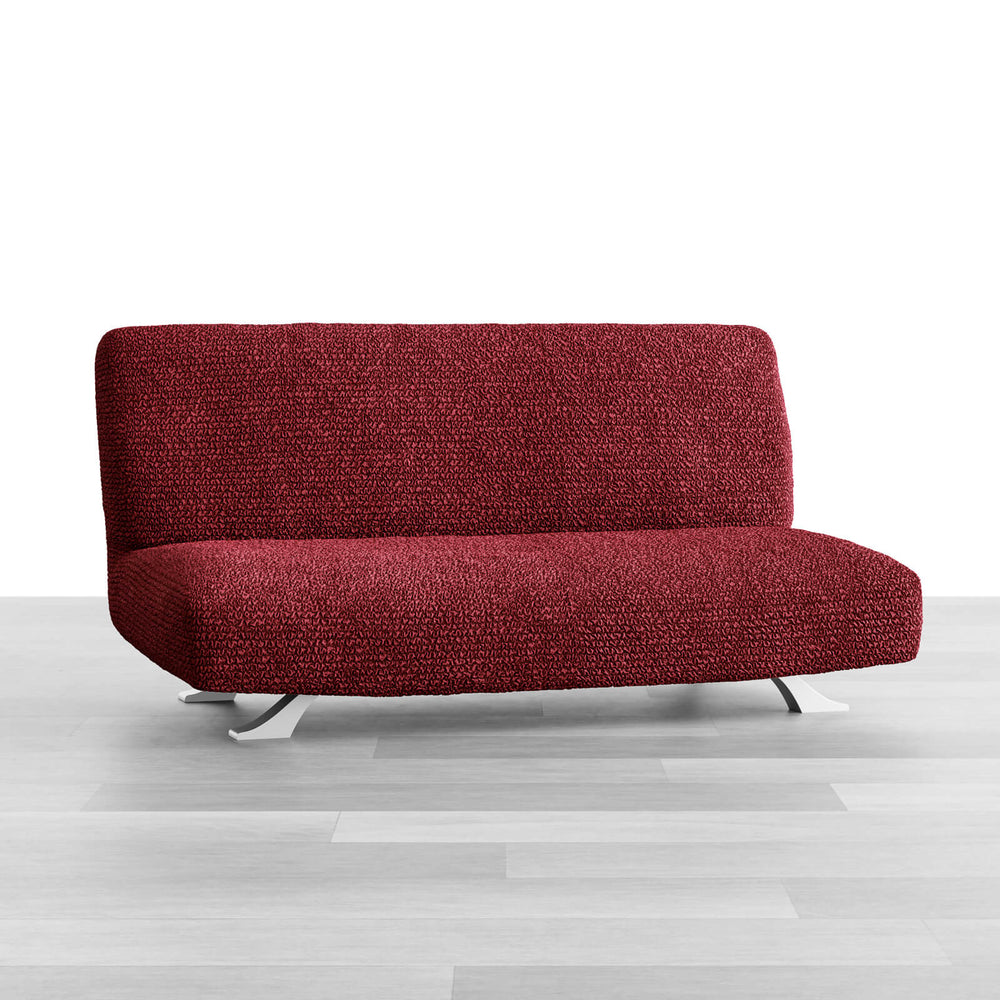 Microfibra - Funda Futon Bordeaux