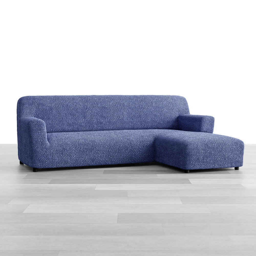 Microfibra - Funda Sofa L Derecho Blue