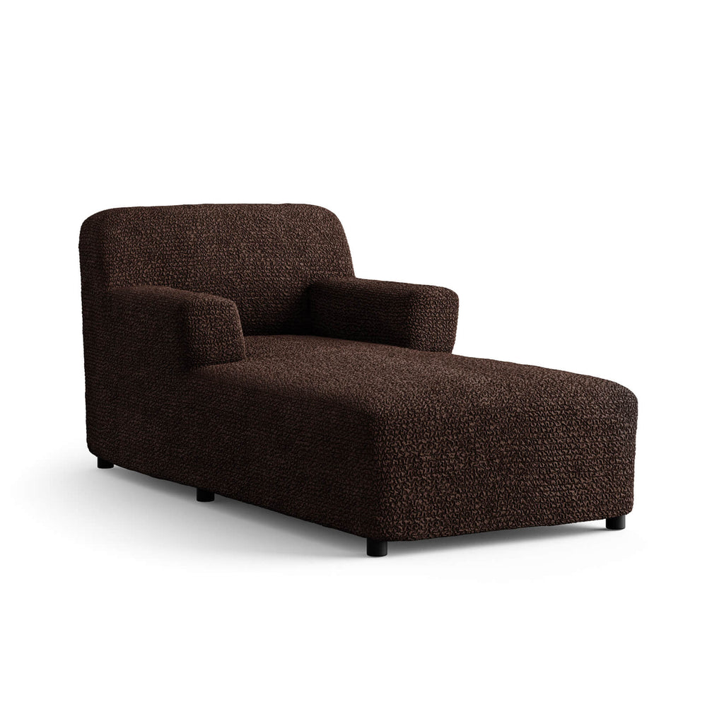 Microfibra - Funda Chaise Lounge Dark Chocolate
