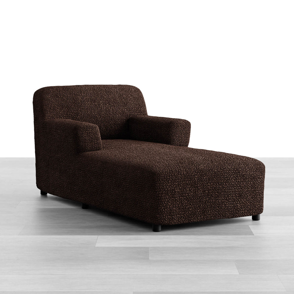 Microfibra - Funda Chaise Lounge Dark Chocolate