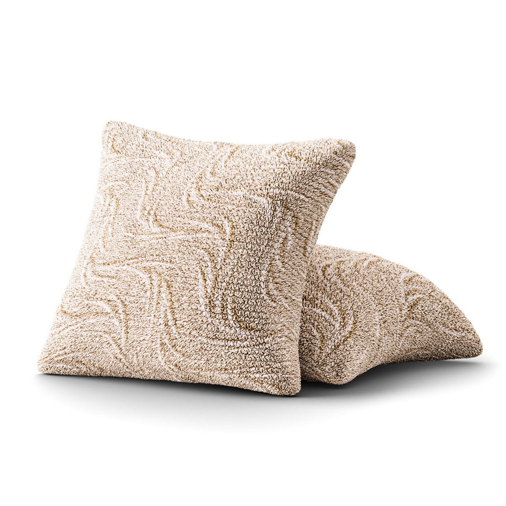 Printed Microfibra - 2 Fundas Cojines Ambar