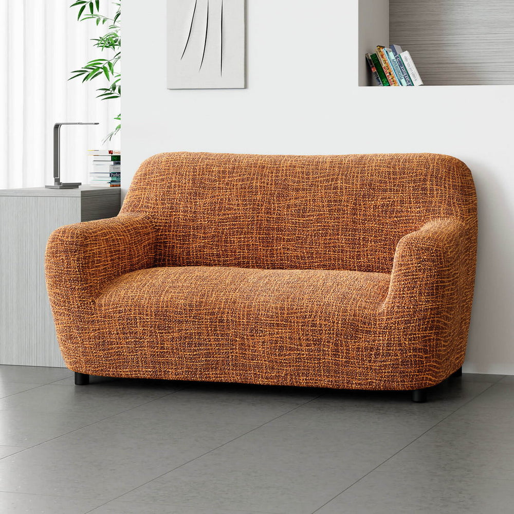 Printed Microfibra - Funda Sofa 2 cuerpos Bronze