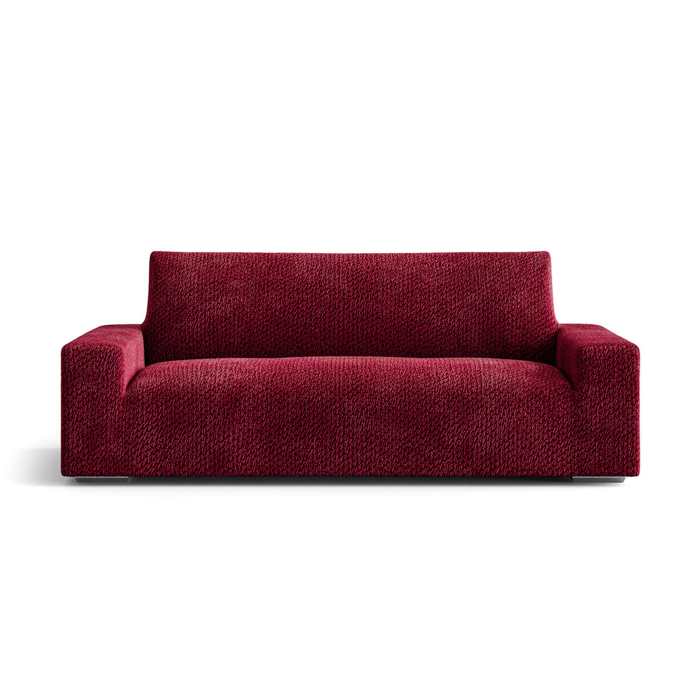 Velvet - Funda Sofa 3 cuerpos Bordeaux